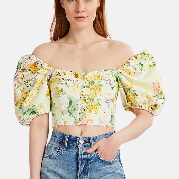 FOR THE LOVE AND LEMONS CHAMOMILE DENIM CROP TOP!👍❤️ - Picture 9 of 11